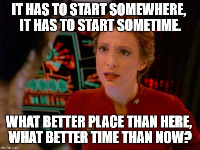 This meme is an image of Deanna Troi from the TV show Star Trek: The Next Generation, with a quote from the show. The text reads: "It's a good thing that's over. It's a good thing that's over." Below the quote is another text: "It's a good thing that's over. It's a good thing that's over." Below that is another text: "It's a good thing that's over. It's a good thing that's over."